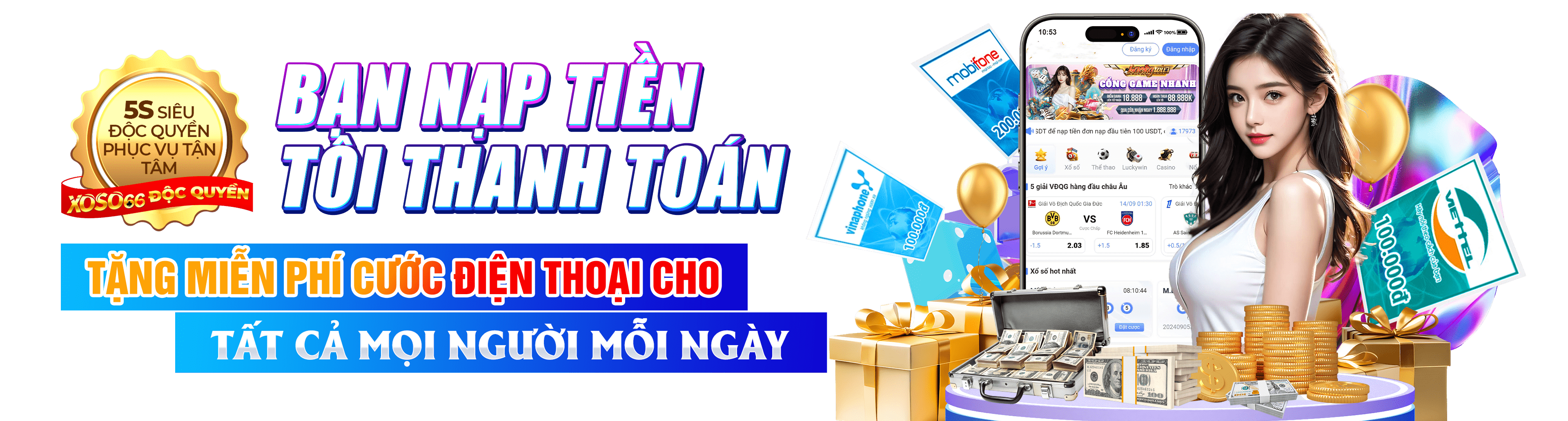 Hình ảnh quảng cáo của winvnd hiển thị nền tảng và các lợi ích