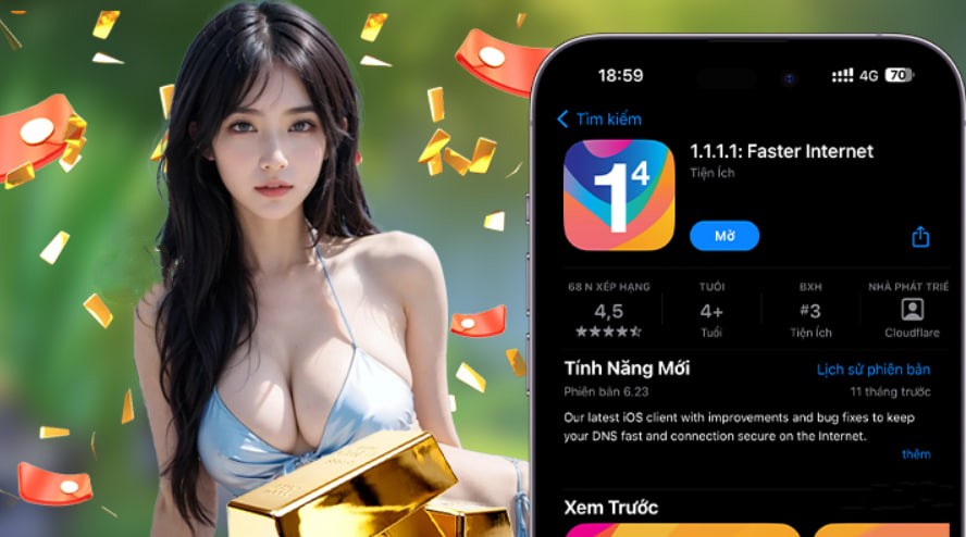 Hình ảnh quảng cáo của winvnd hiển thị nền tảng và các lợi ích